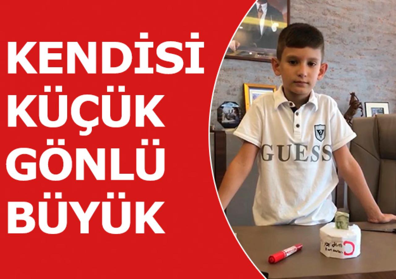 Kendi küçük gönlü büyük