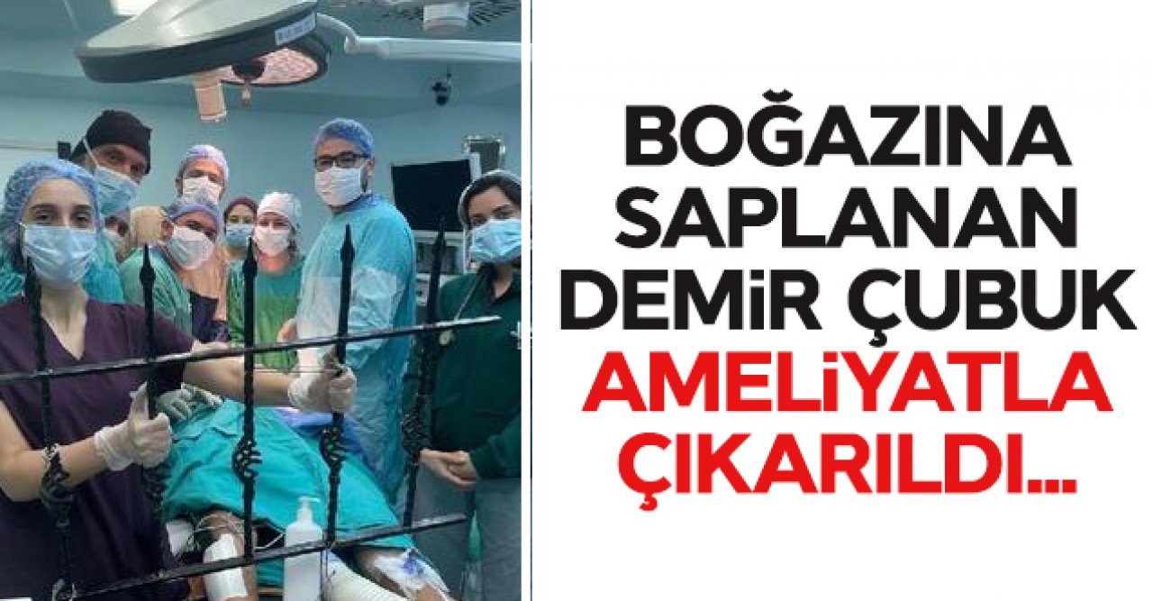 Bahçelievler'de çocuğun boğazına saplanan demir korkuluk ameliyatla çıkarıldı