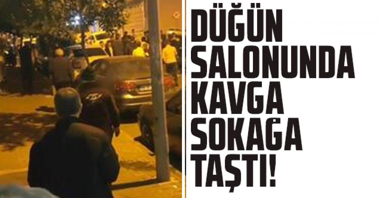 Bayrampaşa'da düğün salonunda başlayan kavga sokağa taştı