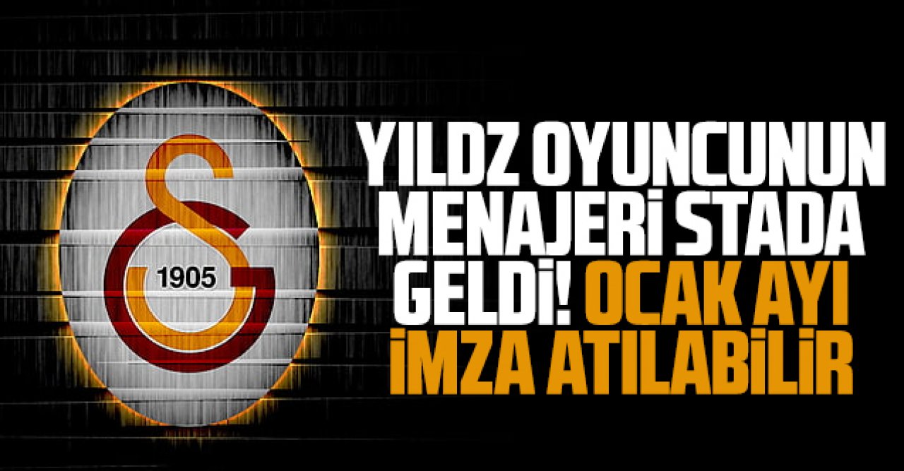 Galatasaray'da sürpriz golcü görüşmesi! Menajeri stada geldi...