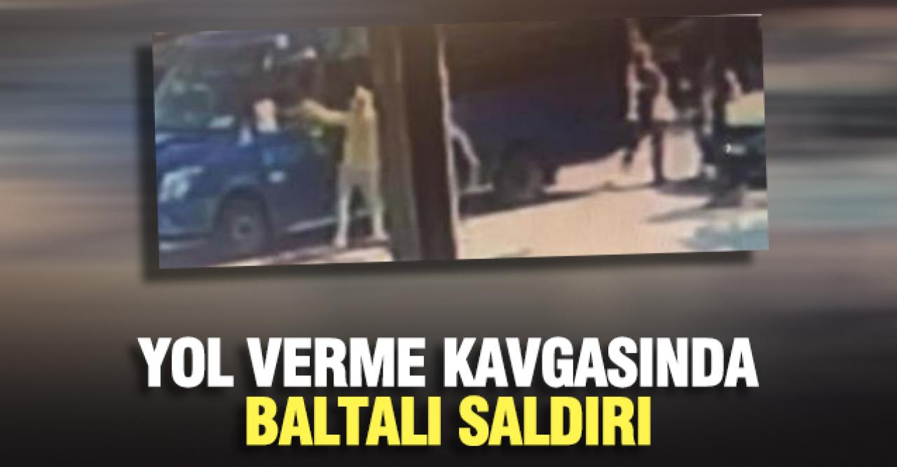 Sancaktepe'de yol verme kavgasında baltalı saldırı