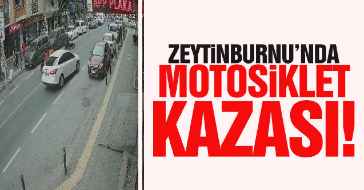 Zeytinburnu'nda motosiklet kazası