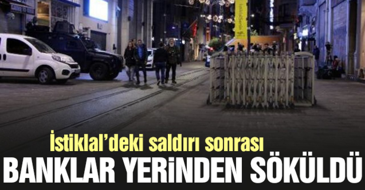 İstiklal Caddesi'ndeki banklar söküldü