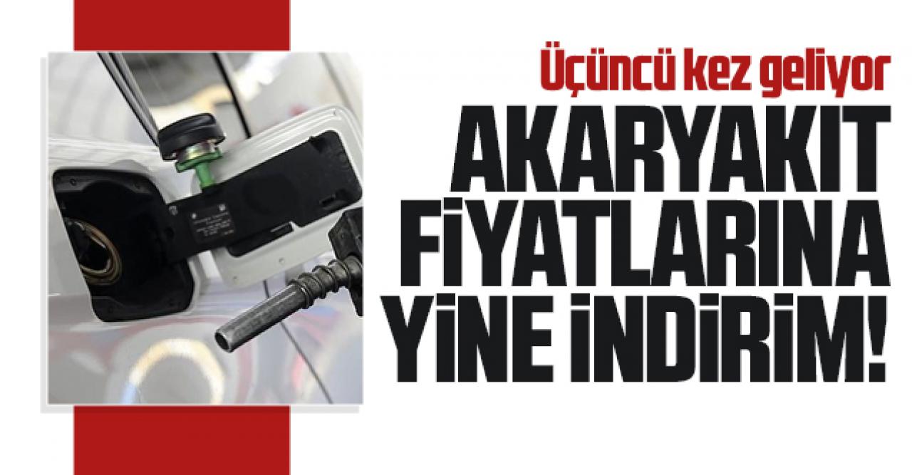 Akaryakıt fiyatlarına üçüncü kez indirim!