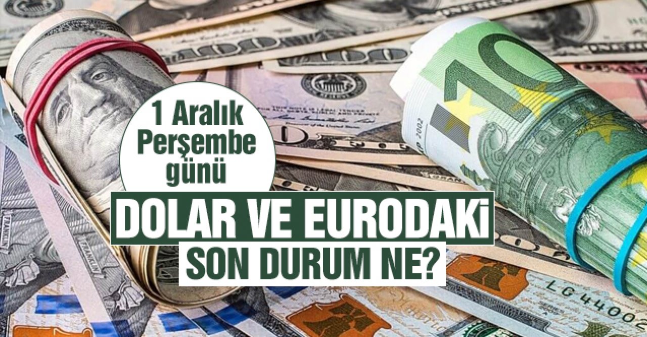 1 Aralık 2022 Perşembe dolar ve euro kaç lira? Alış ve satış fiyatları