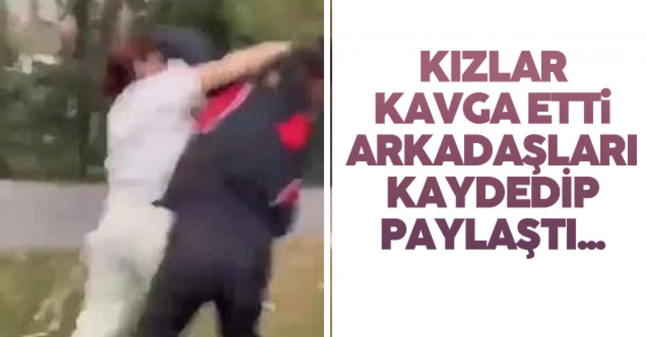 Beylikdüzü'nde iki genç kız kavga etti arkadaşları çekip paylaştı