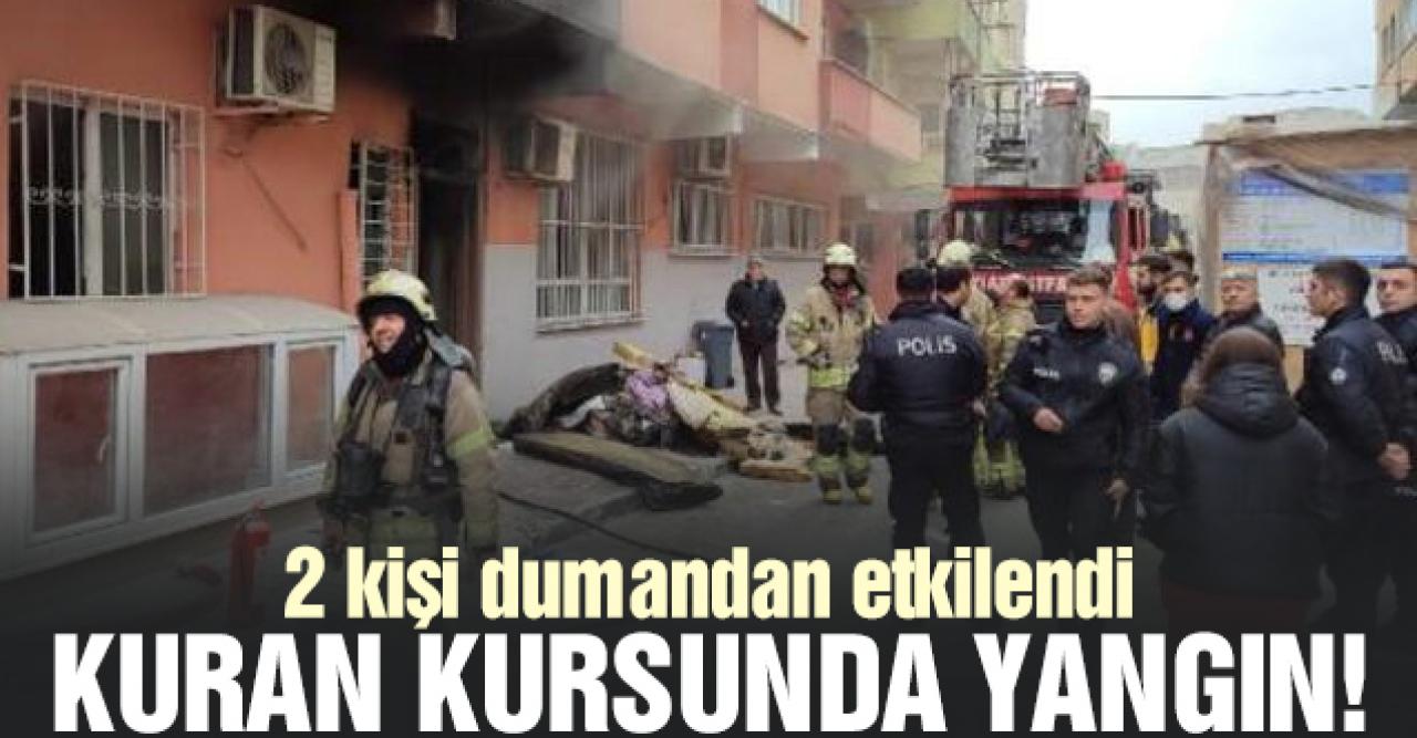 Küçükçekmece'de kuran kursunda yangın