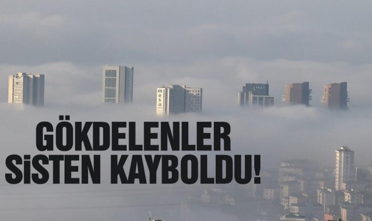 Kartal ve Pendik'te gökdelenler sisten kayboldu