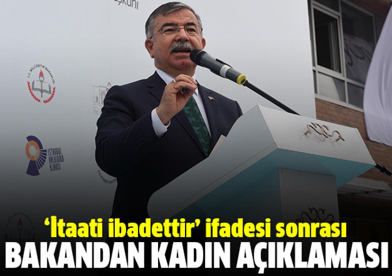 Bakan Yılmaz'dan kitaplarda yer alan kadın ifadesi hakkında açıklama