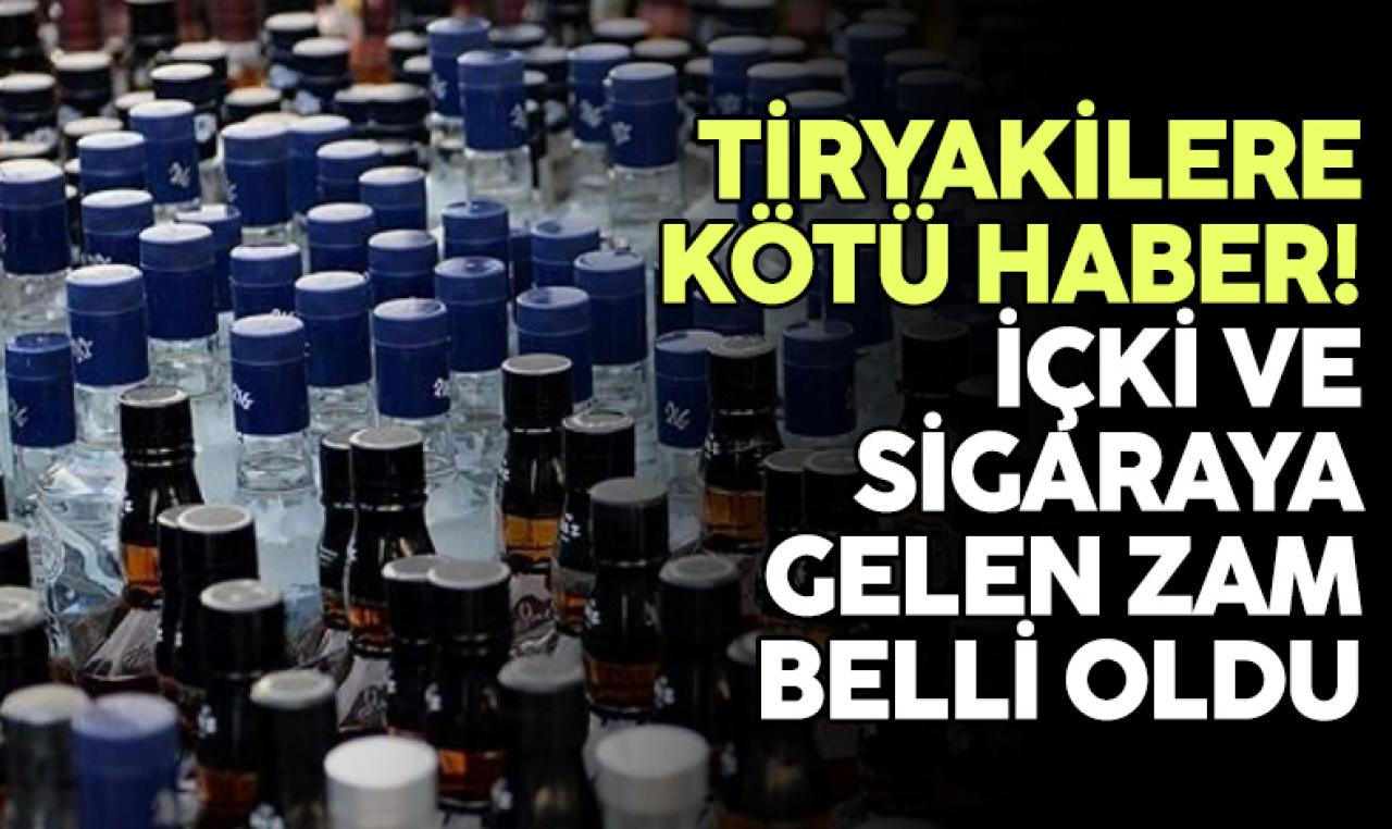 İçki ve sigaraya 2023 yılında gelen ÖTV zam oranı belli oldu!