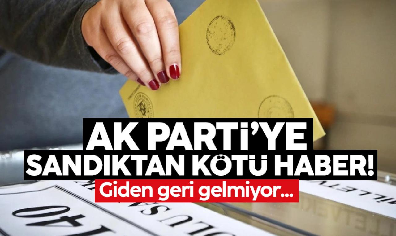 AK Parti'ye sandıktan kötü haber! Dev anket flaş bir detayı ortaya çıkardı