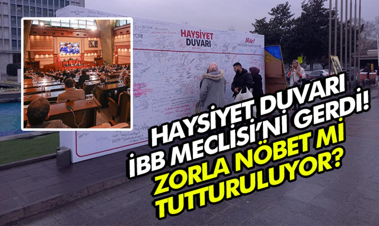 İBB önündeki haysiyet duvarı meclisi gerdi!