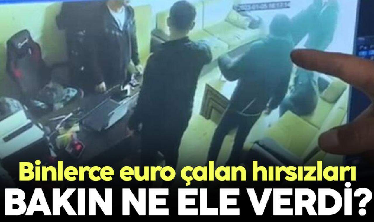 100 bin euro çalan hırsızları düşürdükleri telefon ve kimlik ele verdi