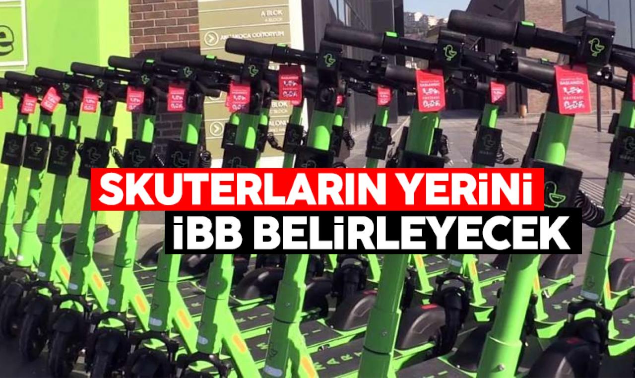 Martı, İBB’nin belirlediği noktalara skuter park yeri inşa edecek