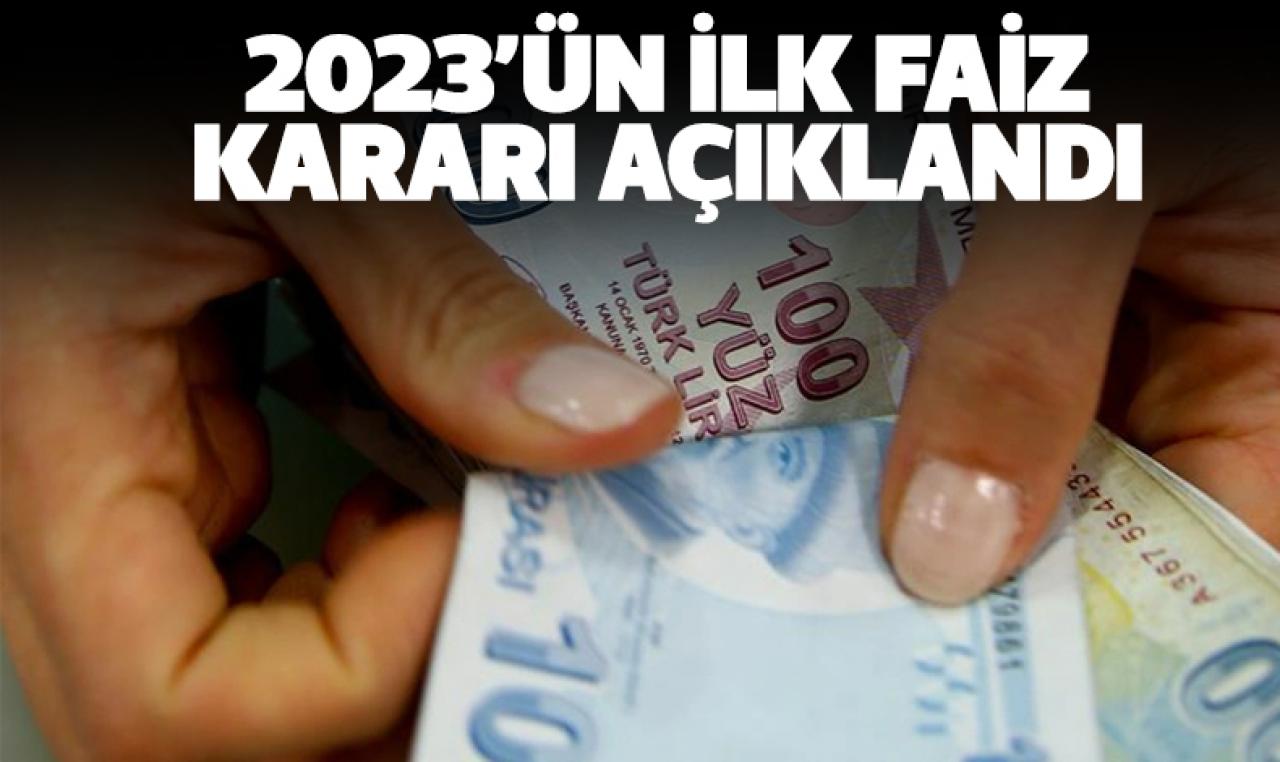 Merkez Bankası 2023 yılının ilk faiz kararını açıkladı