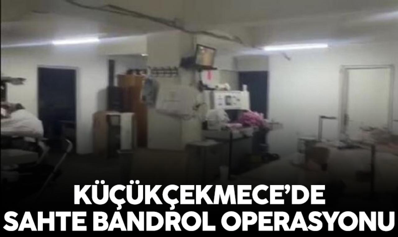 Küçükçekmece'de tütün ürünleri için kullanılan sahte bandrol operasyonu