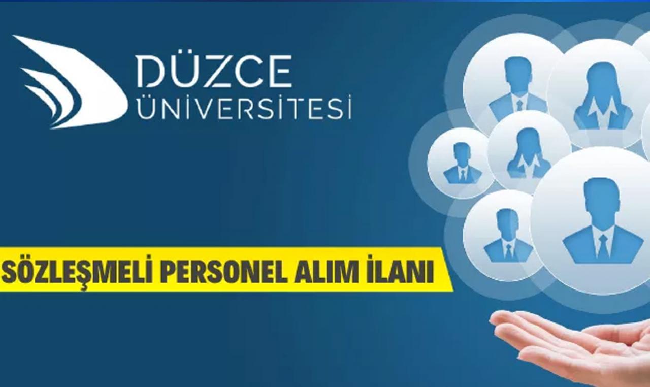 Düzce Üniversitesi 157 Sözleşmeli Personel Alacak