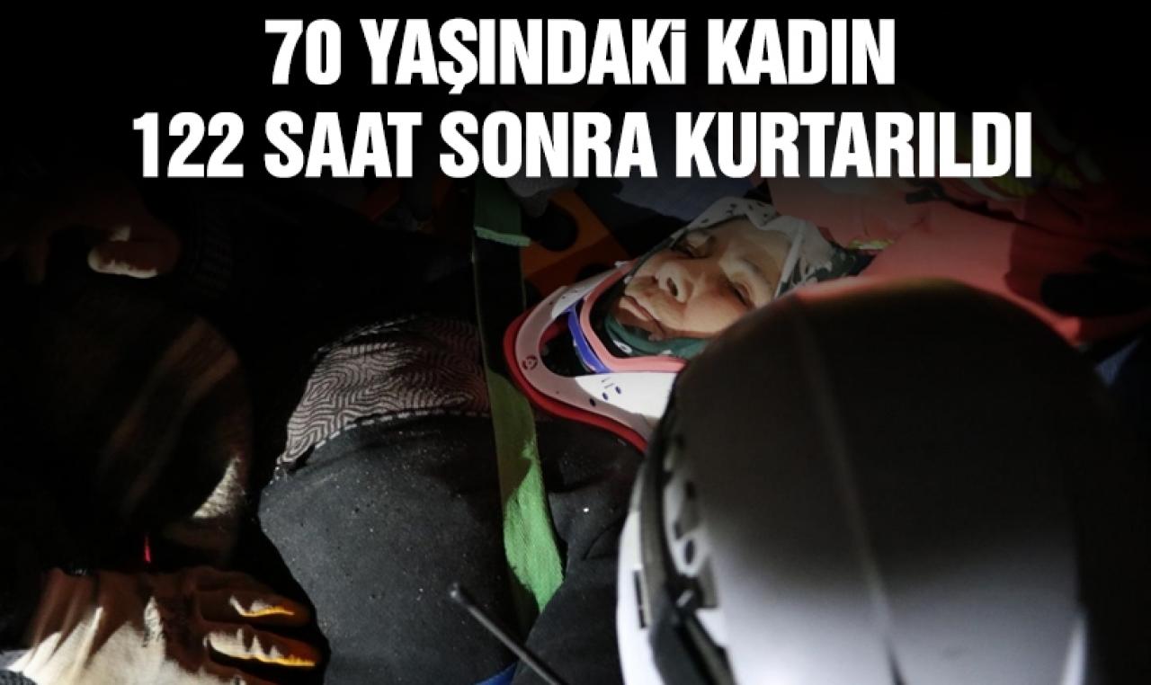 70 yaşındaki Menekşe Tabak 122 saat sonra kurtarıldı