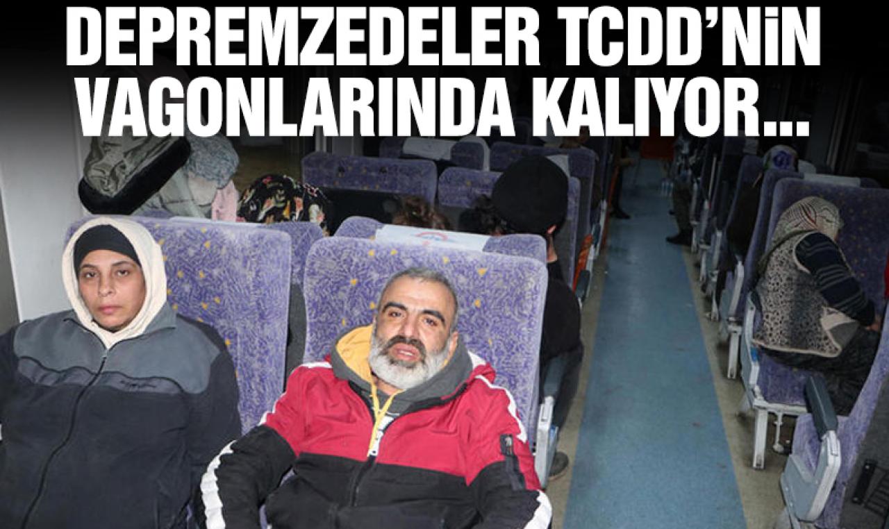 TCDD'nin vagonları depremzedelere ev oldu