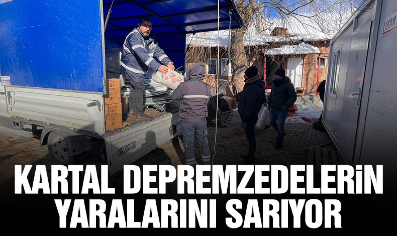 Kartal Belediyesi ilçedeki depremzedelerin yaralarını sarıyor