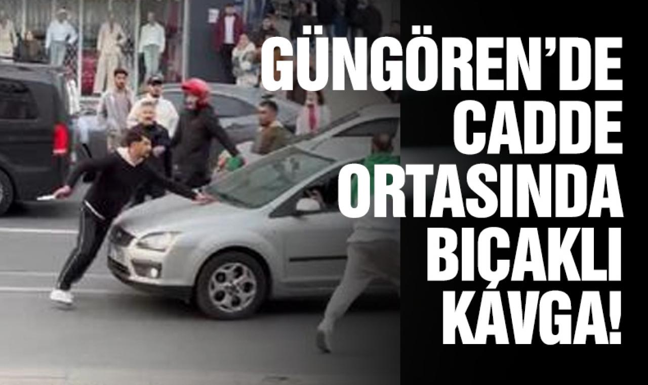 Güngören'de cadde ortasında bıçaklı kavga