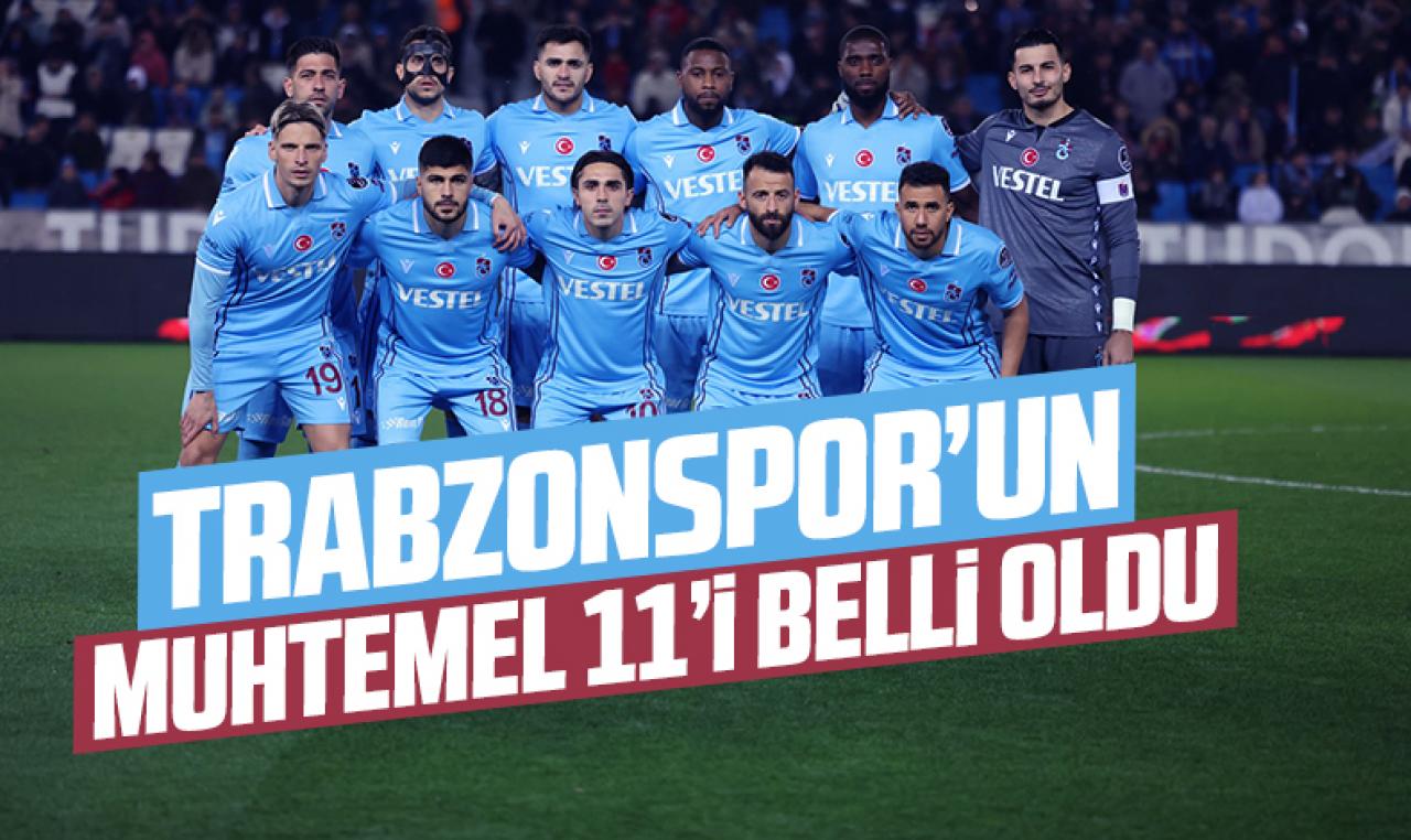 Trabzonspor'un Ümraniyespor maçı muhtemel 11'i belli oldu! Abdullah Avcı 3 puan istiyor