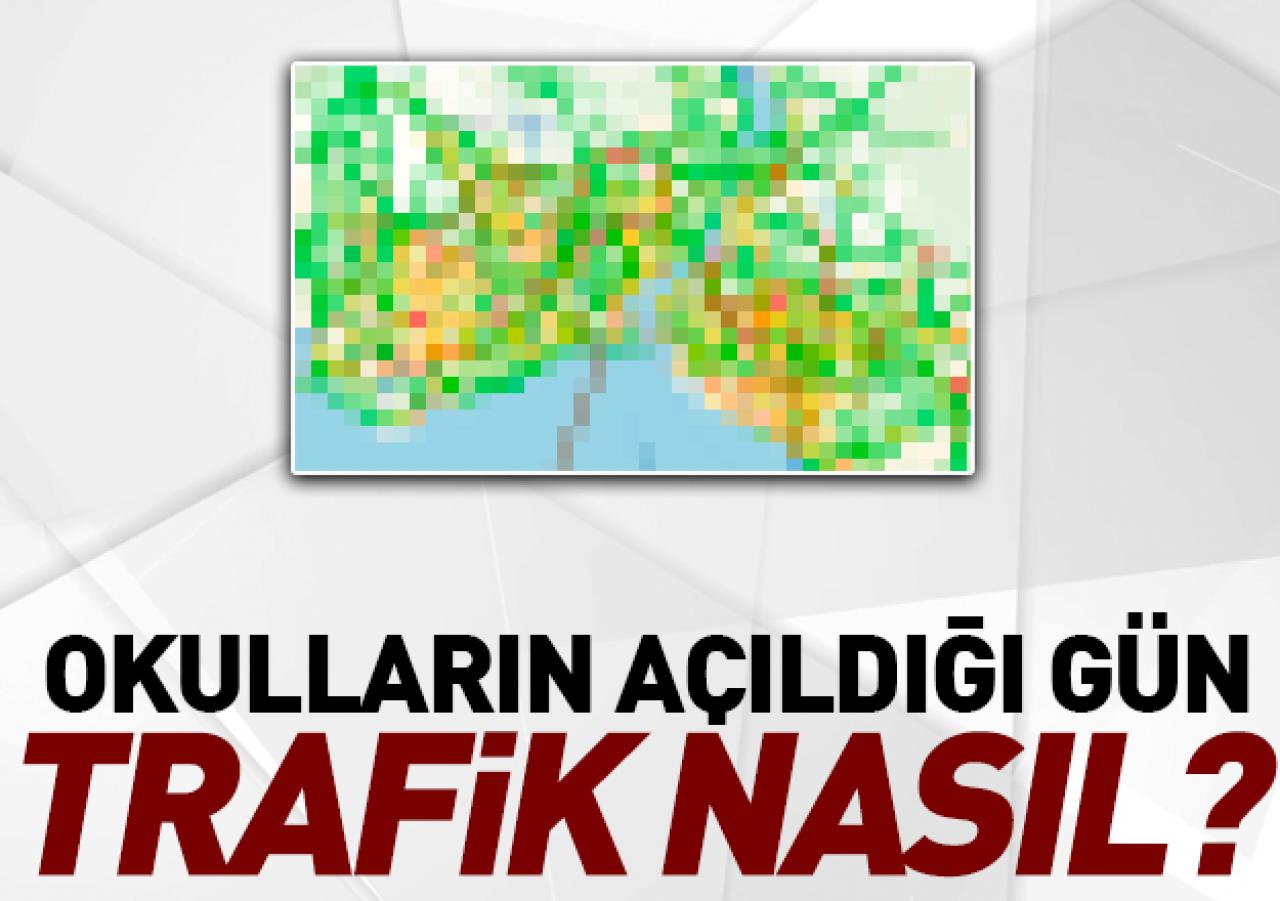 İstanbul yol durumu - Okulların açıldığı gün trafik nasıl?