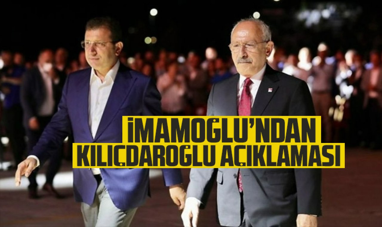 Ekrem İmamoğlu, Kılıçdaroğlu'nun adaylığı sonrası ilk kez konuştu