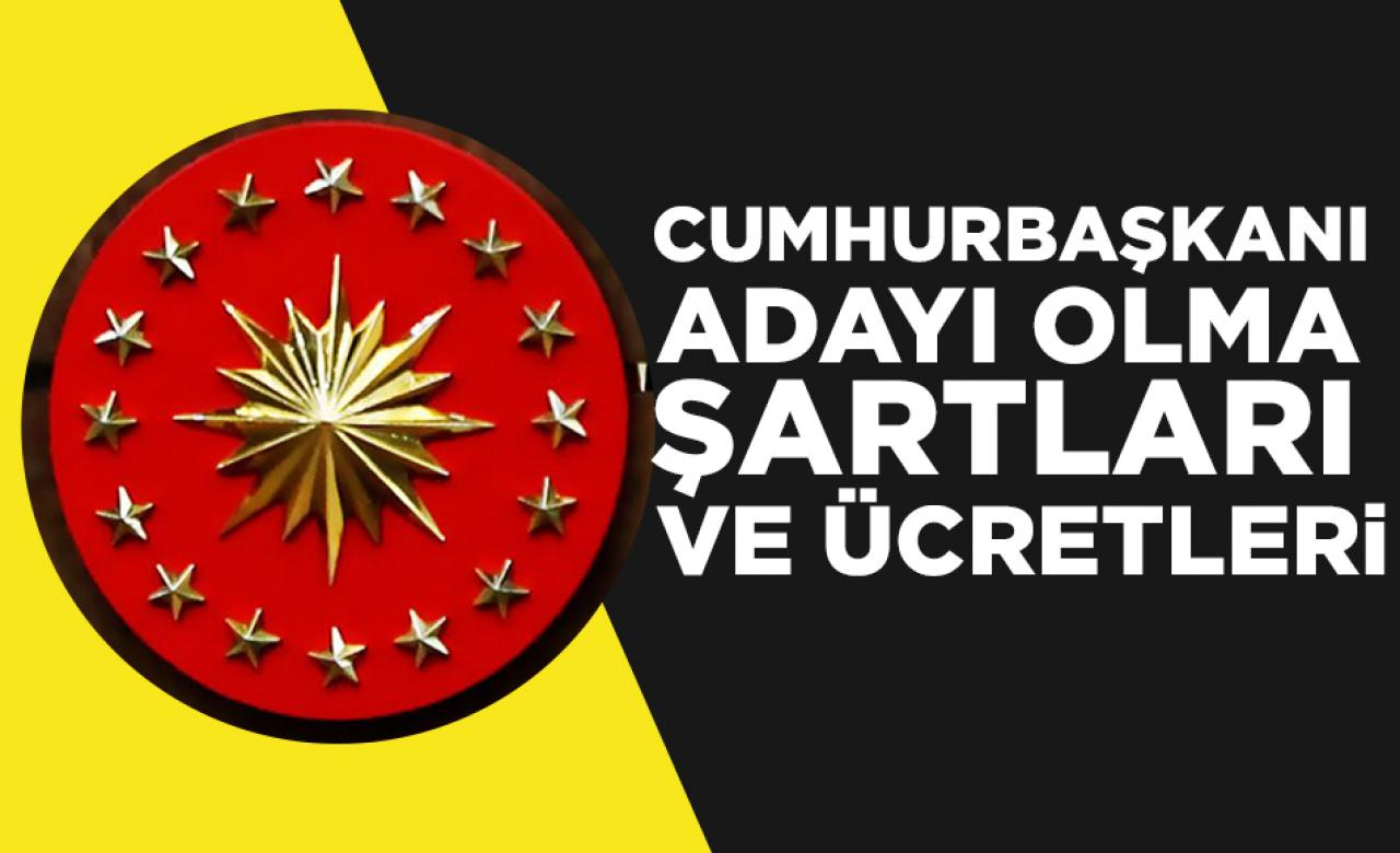 2023 cumhurbaşkanı adayı olma şartları ve ücretleri