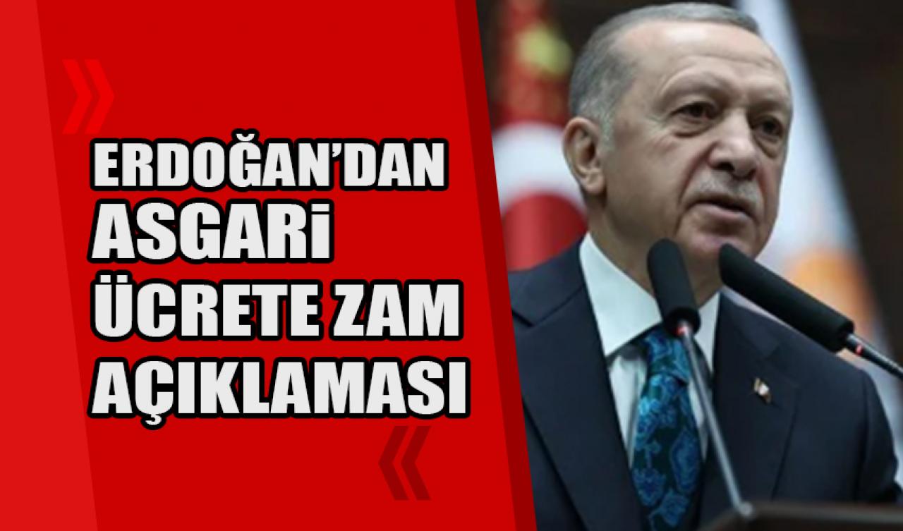 Erdoğan'dan asgari ücrete zam açıklaması