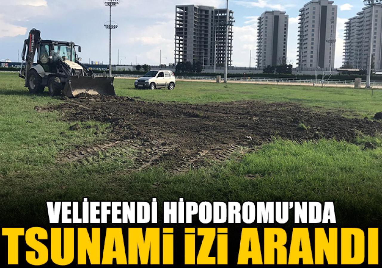 Veliefendi'de tsunami izi arandı