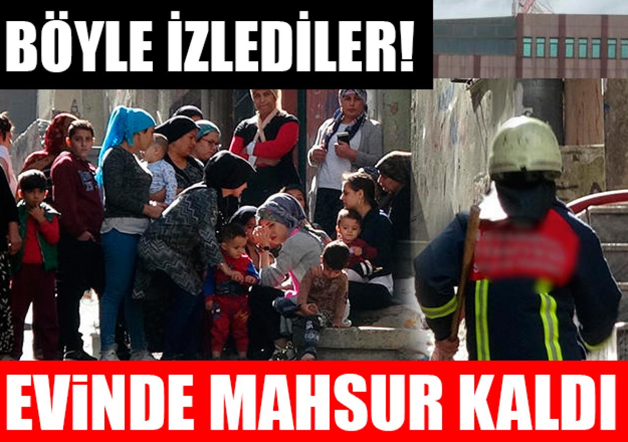 Beyoğlu'nda yangın... Böyle izlediler...