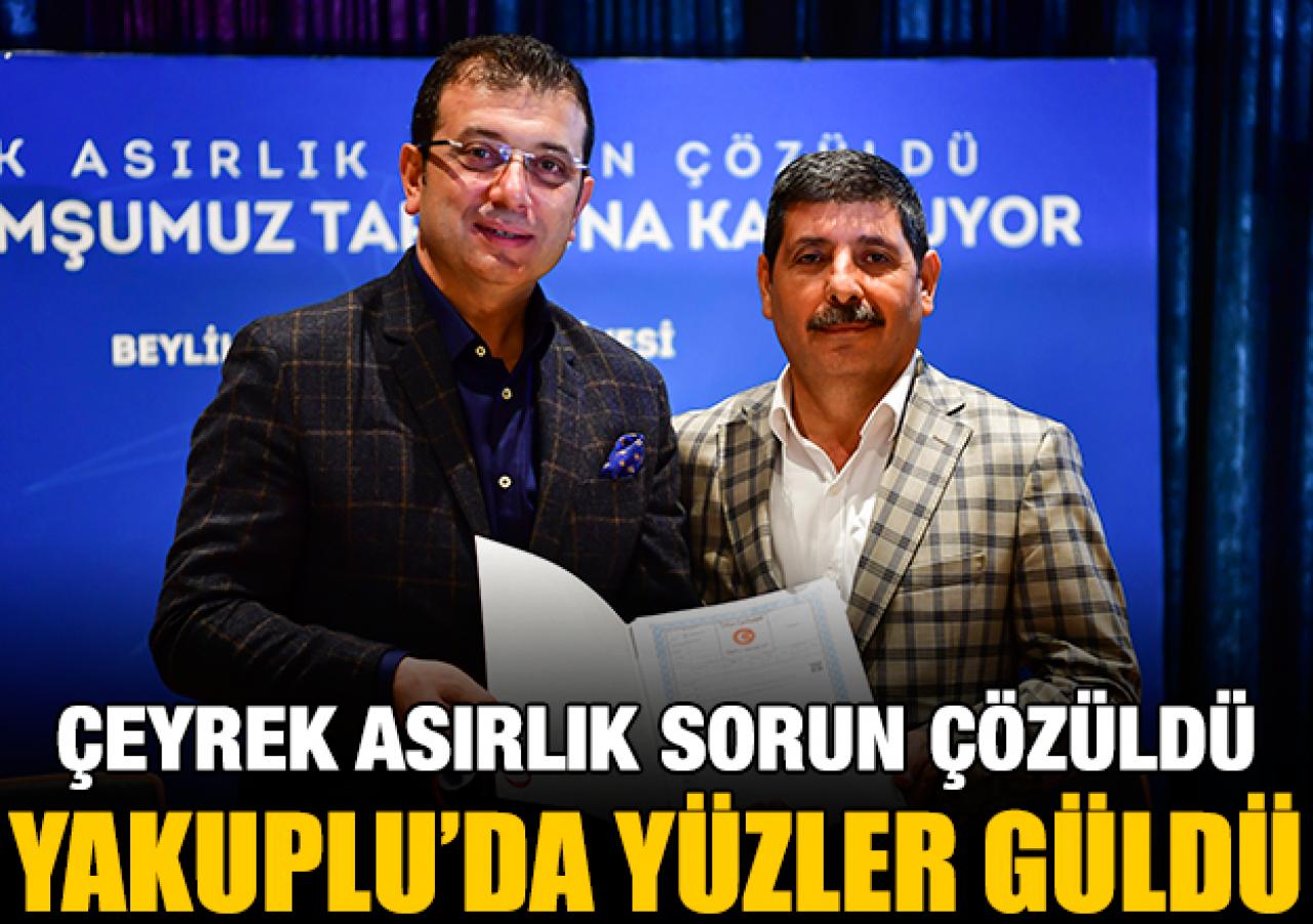 Yakuplu'da yüzler güldü