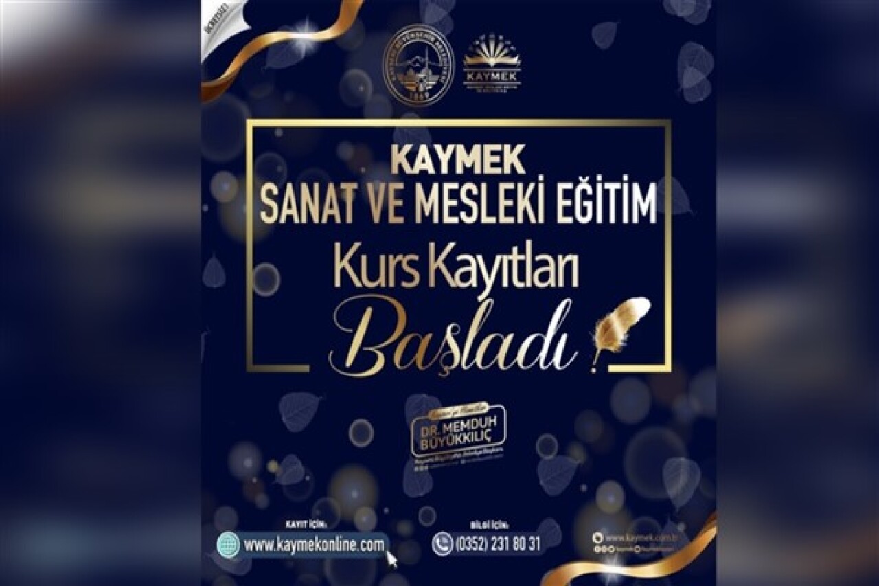 Büyükşehir KAYMEK'in bahar dönemi kurs kayıtları başladı