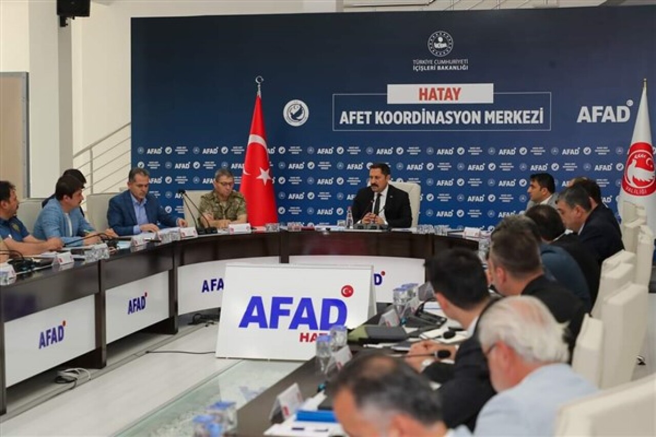 Hatay'da Afet ve Acil Durum Koordinasyon Toplantısı yapıldı