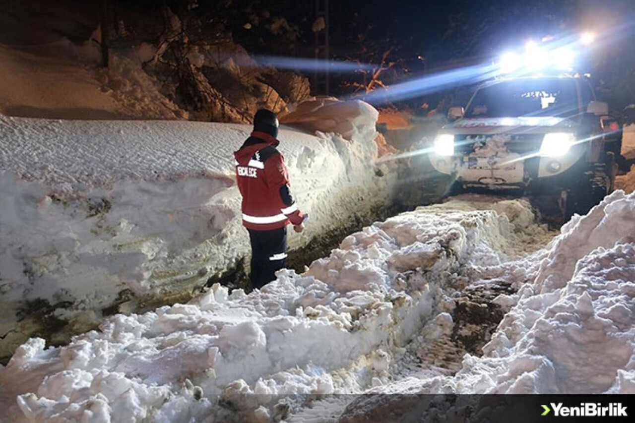 Kastamonu'da köyde mahsur kalan hastaya 4 saatlik çalışma sonucu ulaşıldı