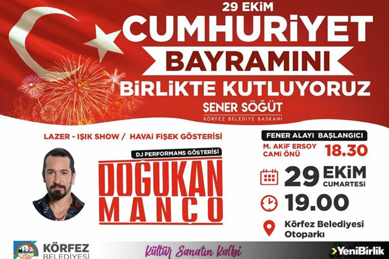 Körfez'de 29 Ekim yine coşkuyla kutlanacak