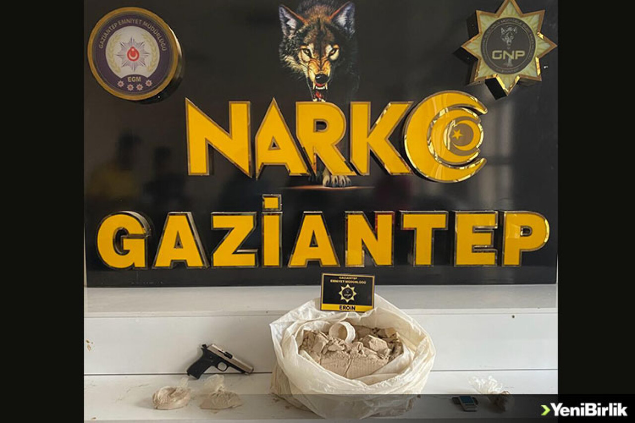 Gaziantep'te 11 kilo 100 gram eroin ele geçirildi