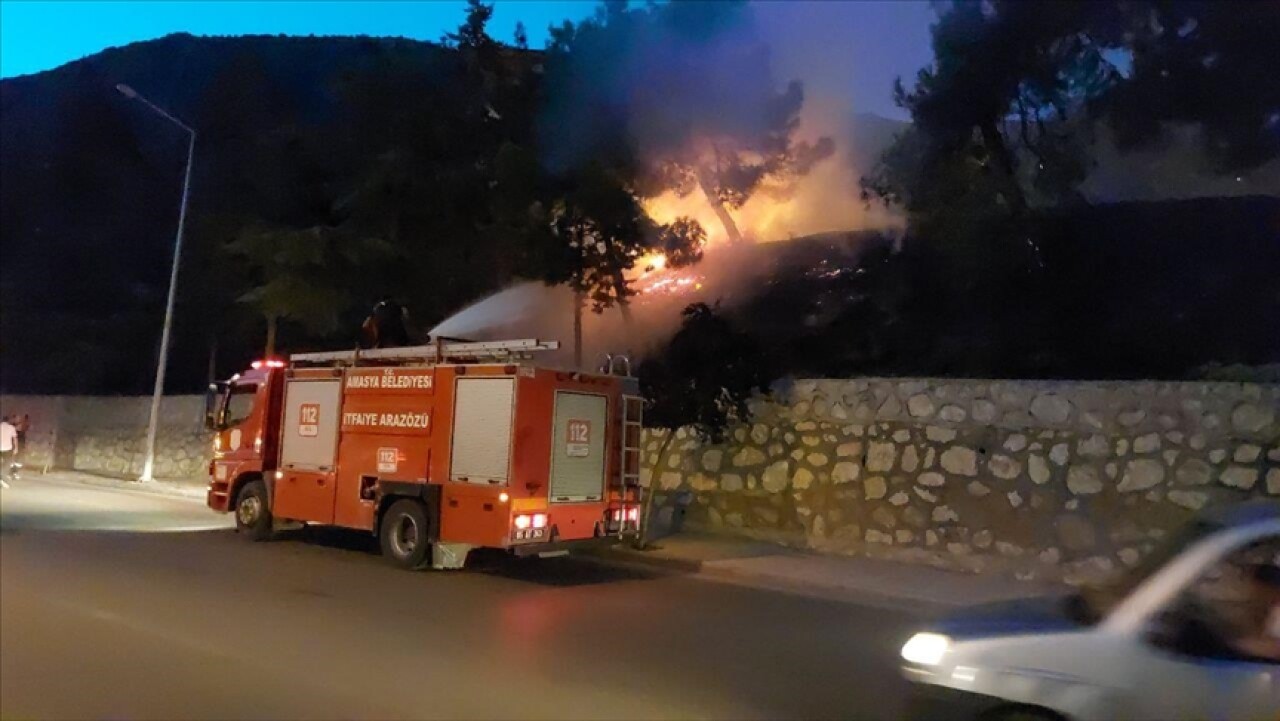 Amasya'da çıkan orman yangını söndürüldü