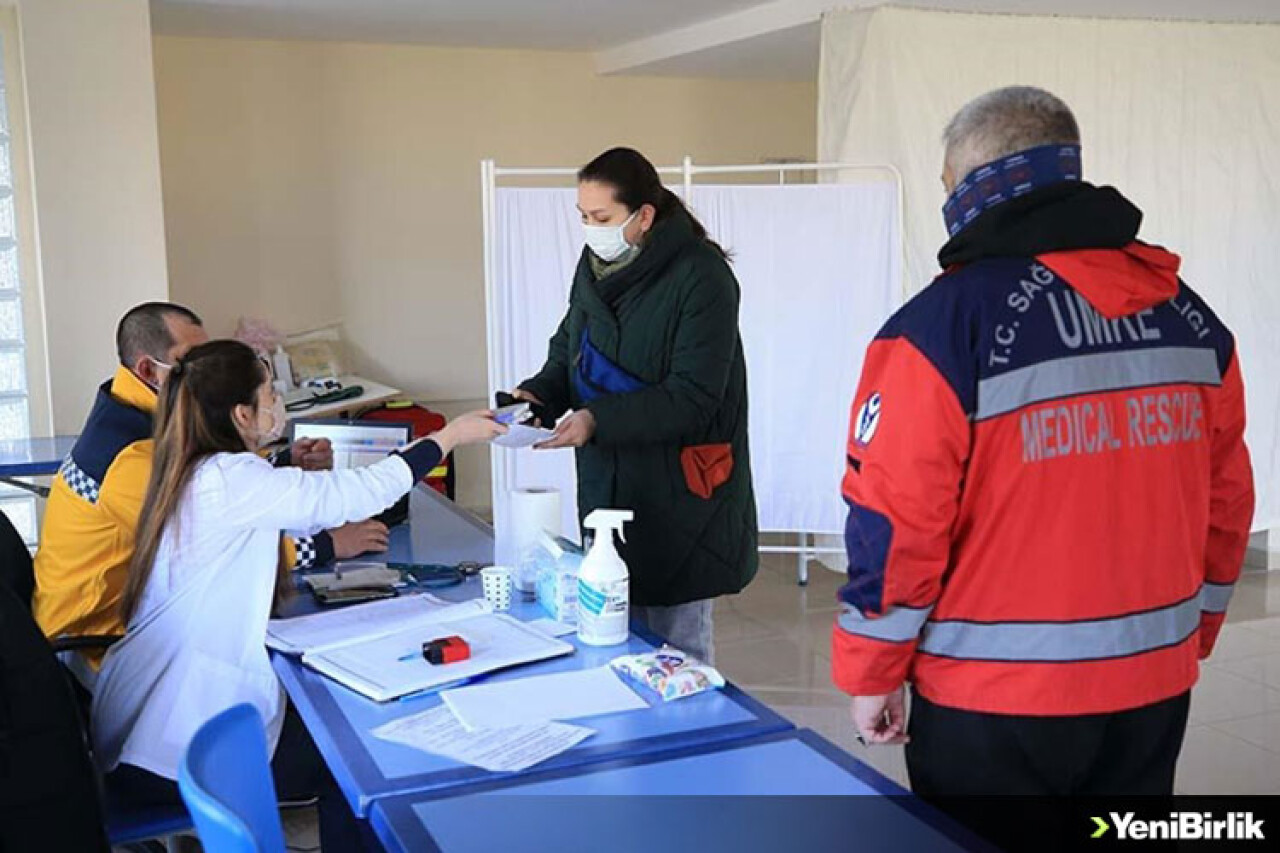 Kırklareli'nde misafir edilen savaş mağdurlarına 24 saat sağlık hizmeti sunuluyor