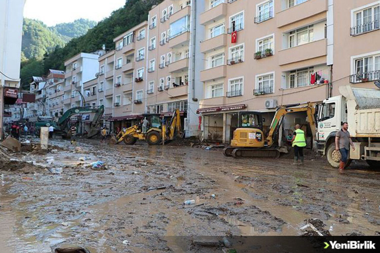 Dereli'de selin ardından enkaz kaldırma ve temizlik çalışmaları sürüyor