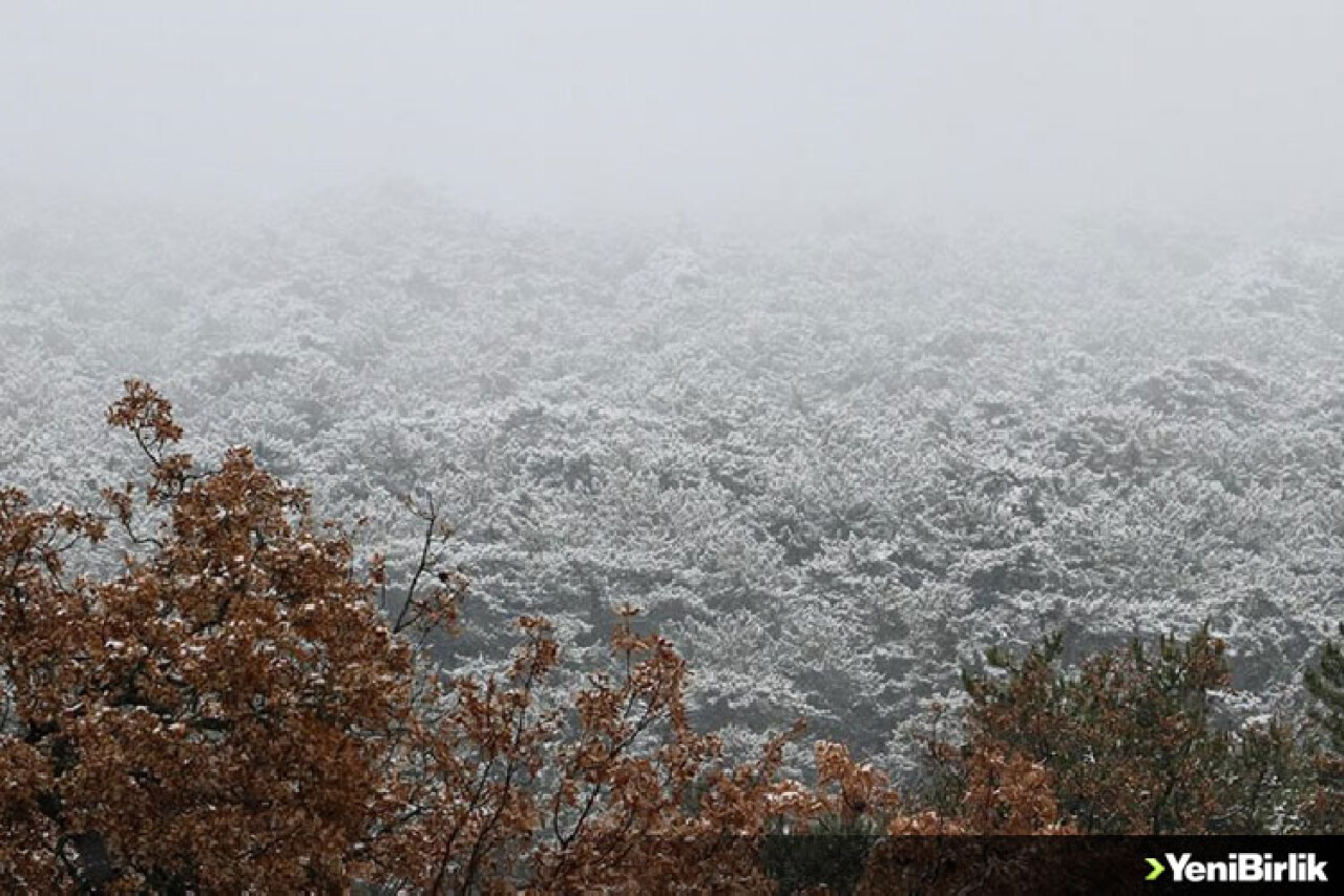 Yozgat'ın yüksek kesimlerine kar yağdı