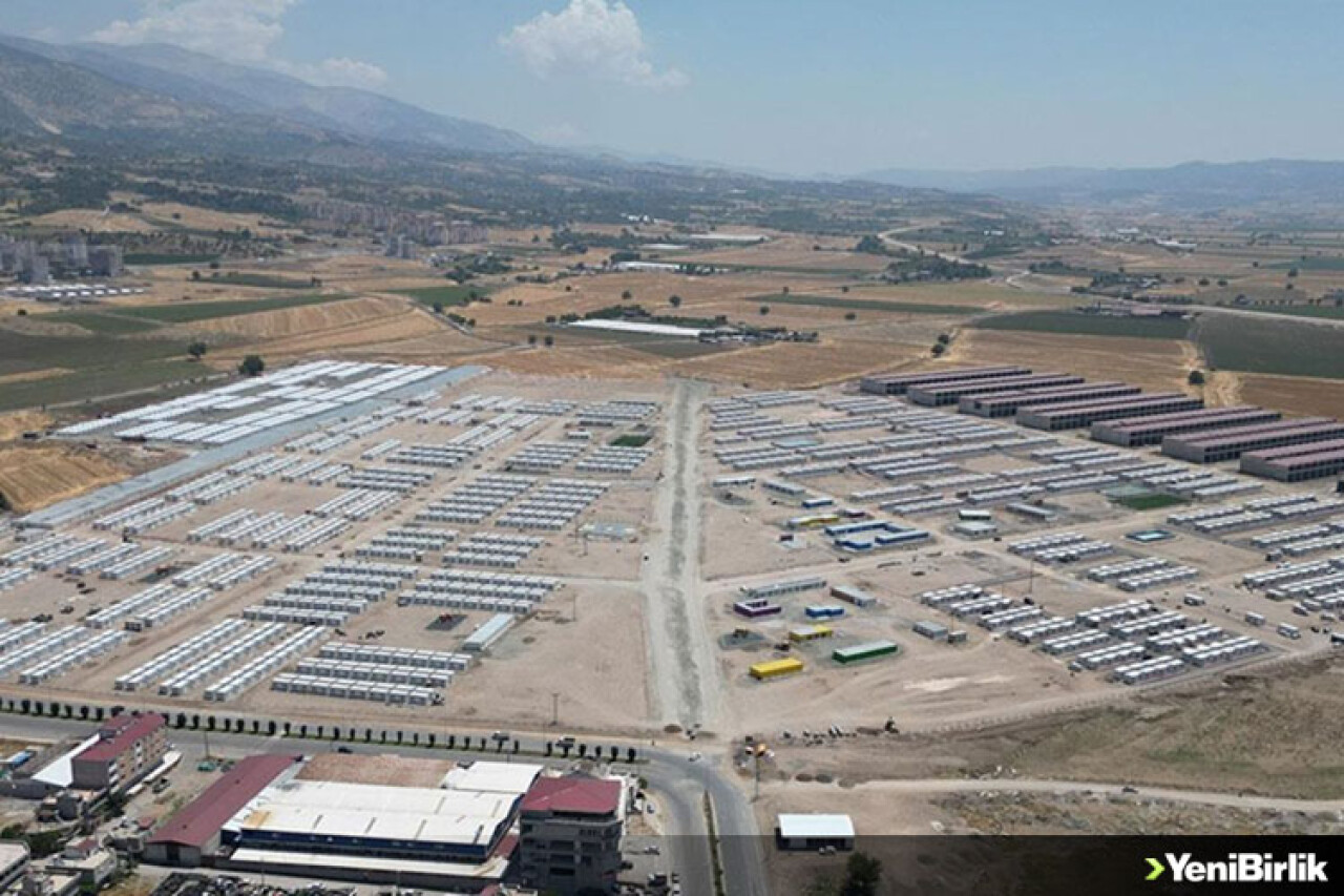 Kahramanmaraş'ta 57 futbol sahası büyüklüğündeki konteyner kentte sona gelindi