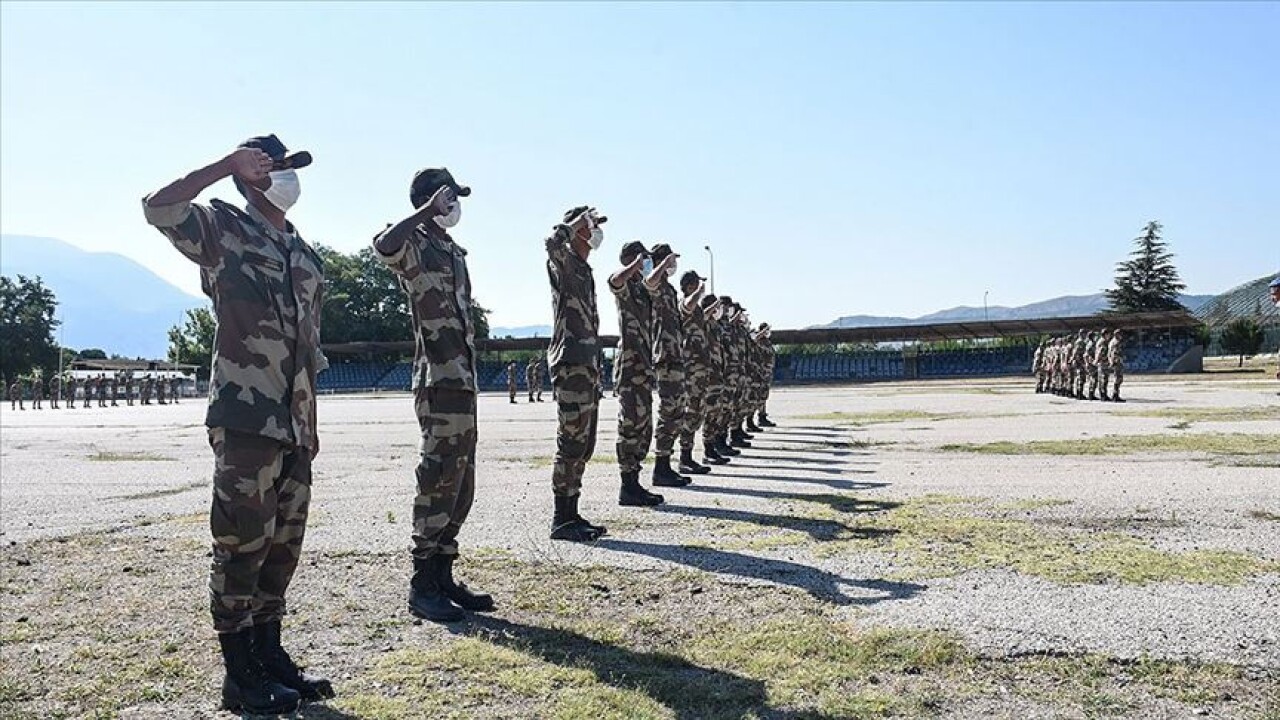 Libyalı askeri öğrencilerin Isparta'daki eğitimleri sürüyor