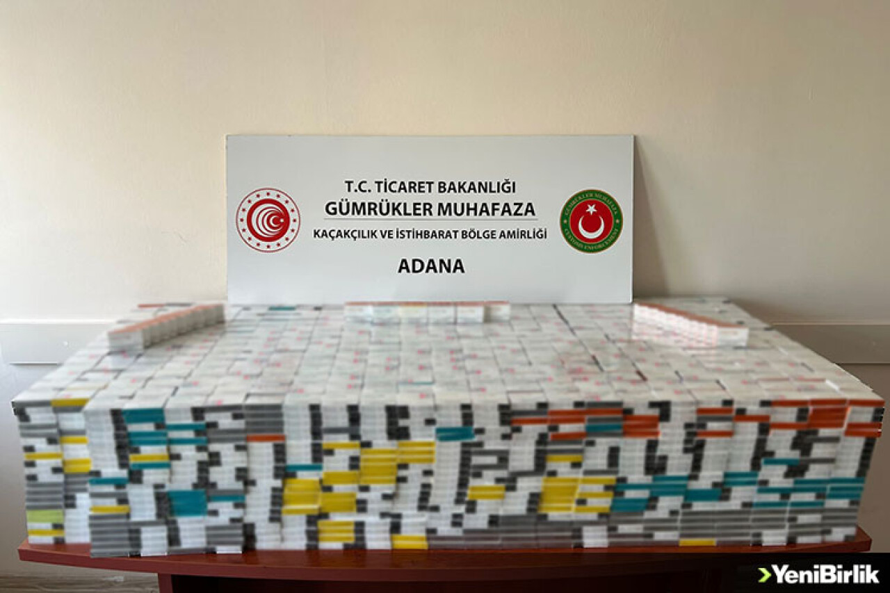 Adana Havalimanı'nda 7 bin 500 paket kaçak elektronik sigara tütünü ele geçirildi