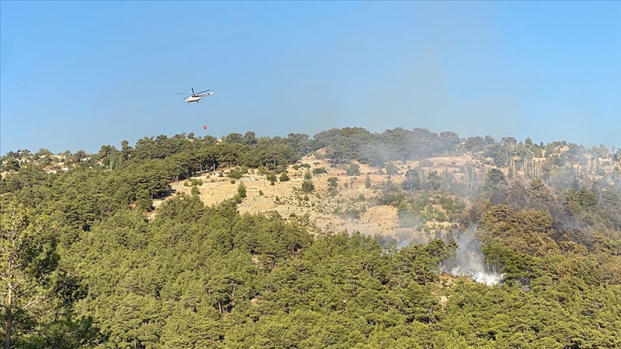 Antalya'nın Kaş ilçesinde orman yangını çıktı