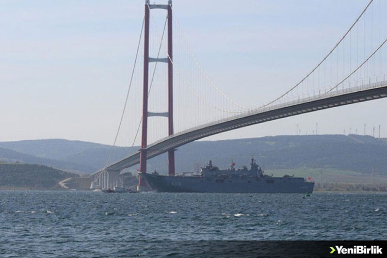 Çanakkale Boğazı yangın tedbirleri nedeniyle gemi trafiğine yeniden kapatıldı