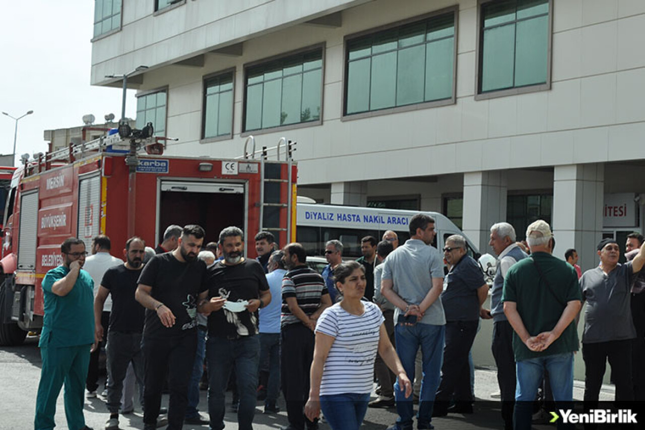 Mersin'de hastanenin bodrum katında çıkan yangın söndürüldü