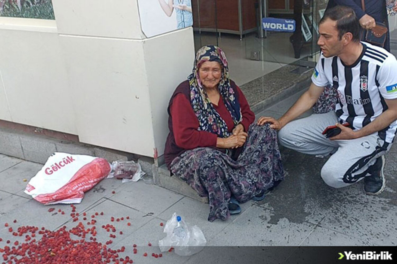 Bolu'da yaşlı kadının meyvelerine izinsiz satış yaptığı gerekçesiyle el konuldu