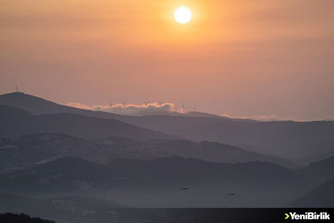 Çanakkale'de orman yangınını söndürme çalışmaları devam ediyor